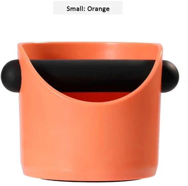 미니 커피 찌꺼기 파우더 버킷 0.45L 에스프레소 노크 박스 그라인드 재활용 빈 컨테이너 액세서리, 07 Orange