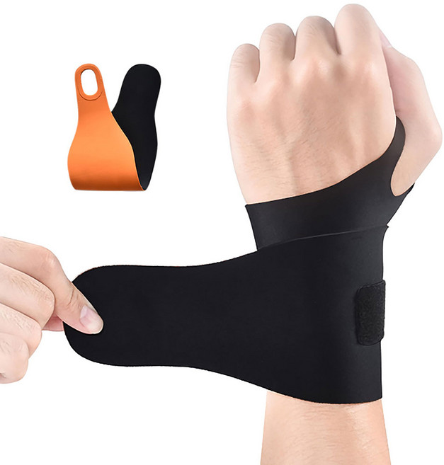 스킨 슬림핏 벨크로 손목 보호대 아대 얇은 밴드 골프 임산부