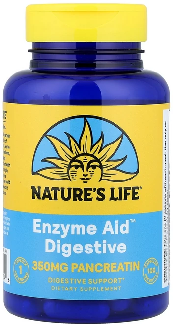 네이처스라이프 소화효소제 펩신 베타인hcl 100정, 1개 - 쿠팡