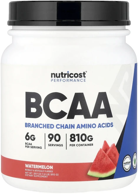 Nutricost 운동 능력 BCAA 수박 810g(1.8lb), 1개, 810g - 쿠팡
