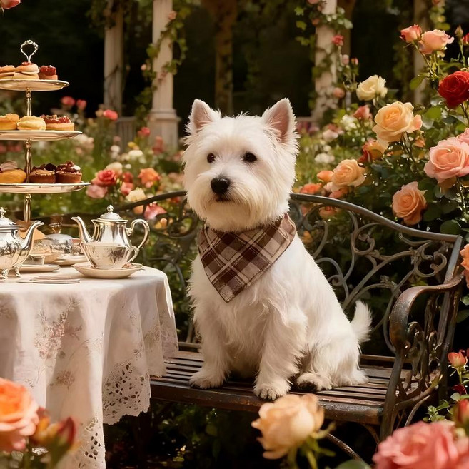 반려동물 강아지 고양이 공용 빈티지 체크 그릴리지 목도리 스카프 펫 턱받이 순면 케이프, 체크 무늬, 1개