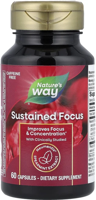 네이쳐스웨이 브레인헬스 서스테인드 포커스 캡슐 60정, 2개 - 쿠팡