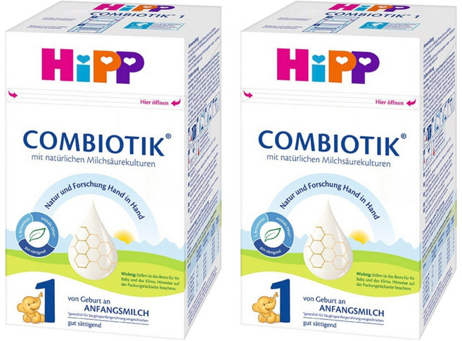 힙 콤비오틱 전분 분유 1단계, 600g, 2개