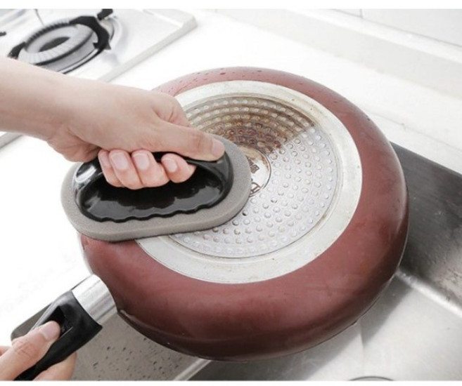 리빙쉘 찌든때 탄냄비용 수세미 4개 세트, 1개