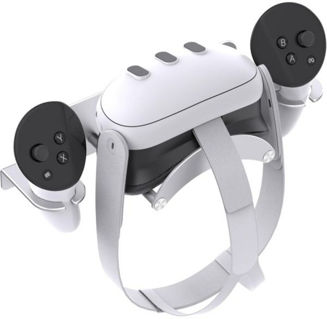 DGPCT VR 월 마운트 메타 오큘러스 퀘스트 3S/3/2/Pro/Rift-S 알루미늄 헤드셋 컨트롤러 행거와 호환되며 두 가지 스토리지 옵션이 있습니다, DGPCT VR 월 마운트 메타 오큘러스 퀘스트 3S/