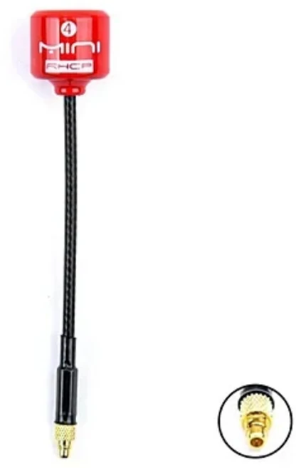 송신기 리시버 FPV 레이싱 드론용 Lollipop 4 5.8G 미니 RHCP 2.8dbi SMA / MMCX UFL 고이득 안테나, 30 Straight MMCX Red