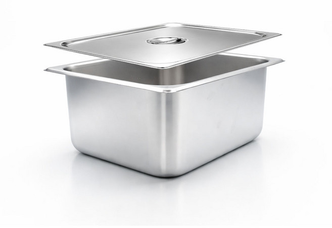 NSF승인 27종(304) 본체+뚜껑 사각 업소용 냉장고 스텐 밧드 바트 세트, 1개, 1/2(324x262) x 높이 15.3cm 본체+뚜껑, 1개