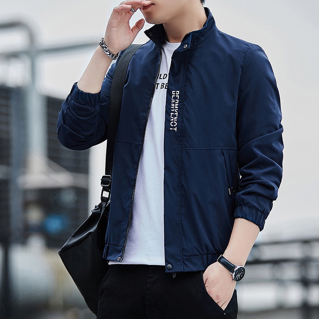M-5XL 大尺碼男生外套 簡約立領 棒球外套 飛行外套 防風外套 教練外套