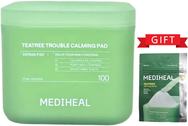 2세대 메디힐 더마 티트리 트러블진정 패드 / 티트리패드10매 추가 증정, 1개, 100매입 - 쿠팡