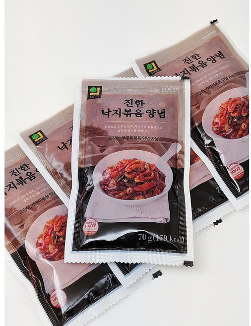 한국소스 낙지볶음소스(소스인) 70g 너무너무 맛있는 낙지볶음소스 마트용 포장용 배달용 캠핑용, 150개