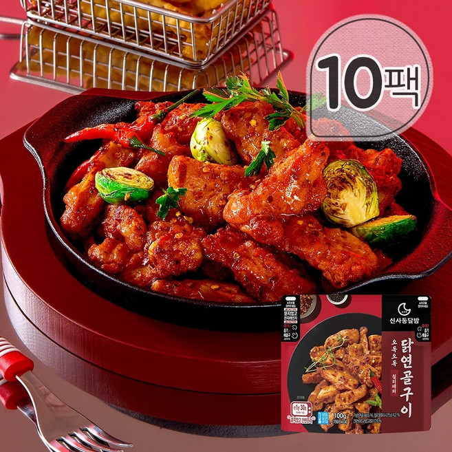 신사동달밤 오독오독 닭연골구이 칠리페퍼 100g x 10팩, 단품, 10개