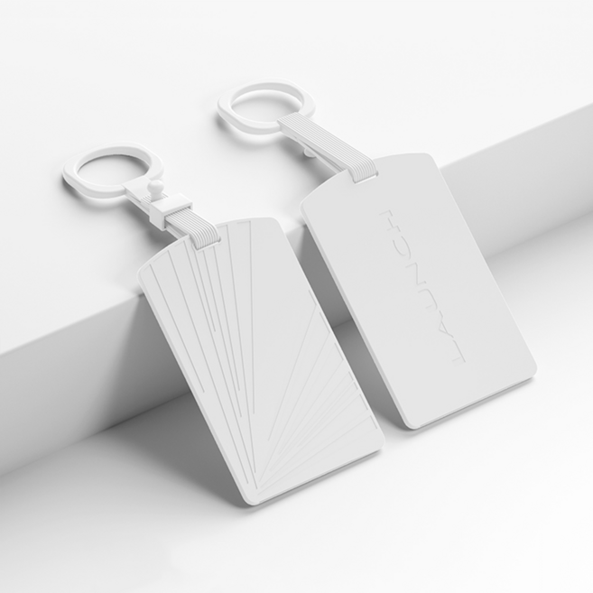 [Vihimai] 테슬라 전용 실리콘 스마트 카드키 케이스 카드지갑 악세사리(모델Y 주니퍼/ 모델3 하이랜드 등 모든 테슬라 차량 호환), VHM-KPST, 흰색