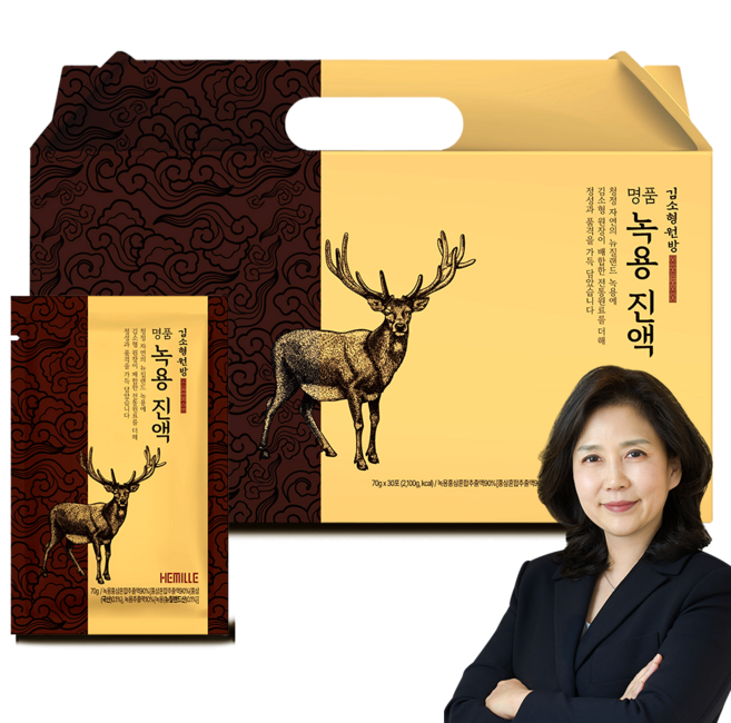 김소형 원장 명품 녹용 진액 스팀 중탕추출 녹용즙, 70g, 30개