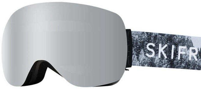 자석 렌즈 스노우 고글 원통형 아시안 핏 스키 스노보드, Color: 15. S0-Forest Grey