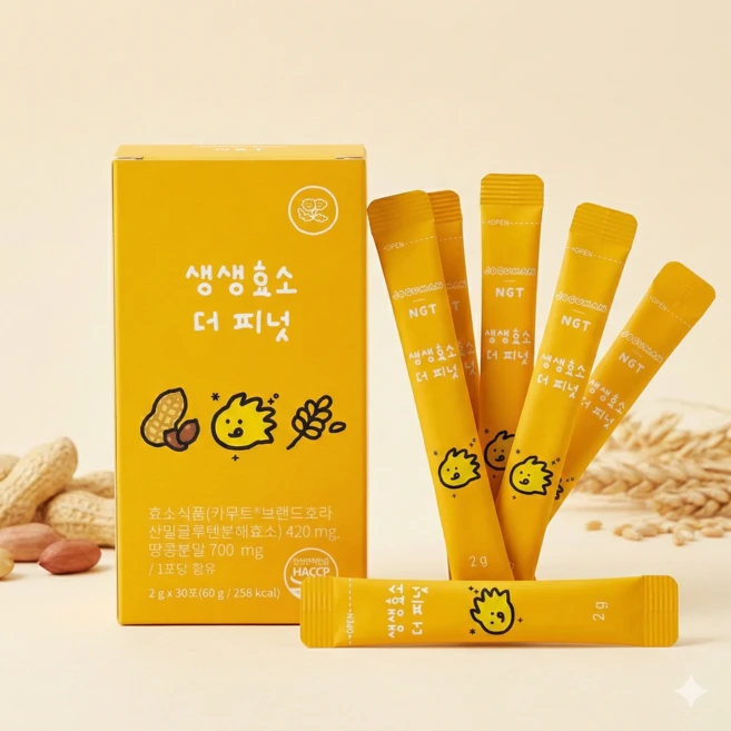 고소한 땅콩맛! 생생효소 더 피넛, 1개, 30회분 - 쿠팡