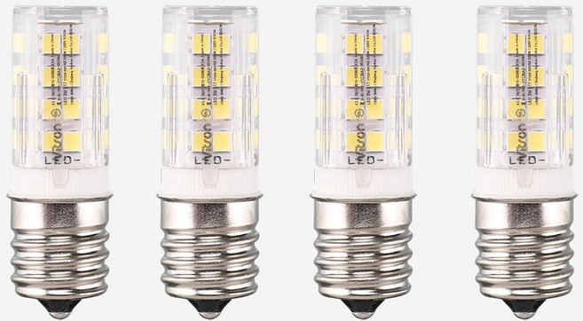 KS LED 비츠온 콘램프 E17, 4개, 주광색