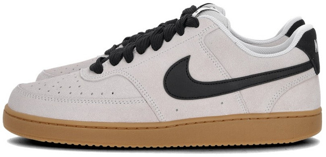 Nike Court Vision Lo FL 男鞋 米灰色 麂皮 舒適 復古 運動休閒鞋
