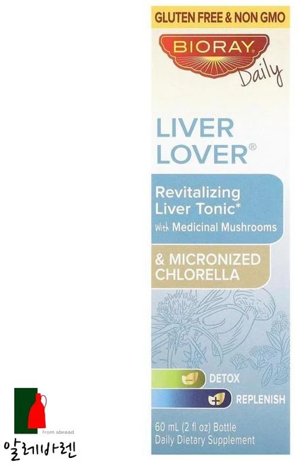 Bioray Inc. (바이오레이) Liver Lover 리바이탈라이징 리버 토닉 알코올 무함유 60ml(2fl oz), 60ml, 1개 - 쿠팡