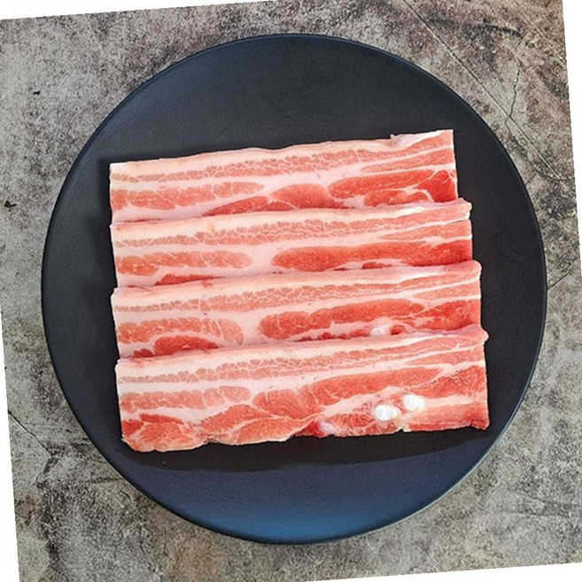 VGD 칠레산 오겹살 미박 삼겹살 5mm 대패 삼겹 제육 2kg 볶음, 1개