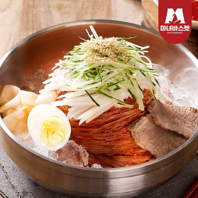 매콤달달 함흥 비빔냉면 10인분 (냉면2kg+비빔장10개), 1세트, 2.5kg