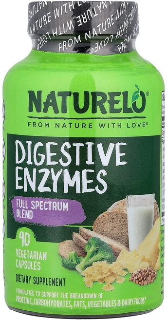 내추렐로 종합 소화효소제 프로테아제 리파아제 아밀라아제효소 90정, 1개 - 쿠팡