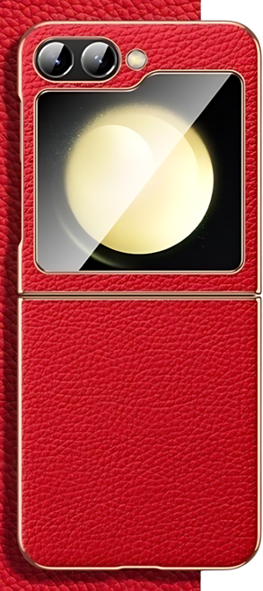 디씨즈잇 갤럭시 고급 소가죽 z플립케이스