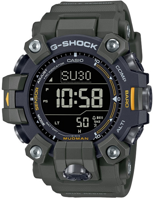 카시오 CASIO G-SHOCK 지쇼크 GW-9500-3JF G쇼크 MASTER OF G시리즈 MUDMAN 매드맨 트리플 센서 모델 162352