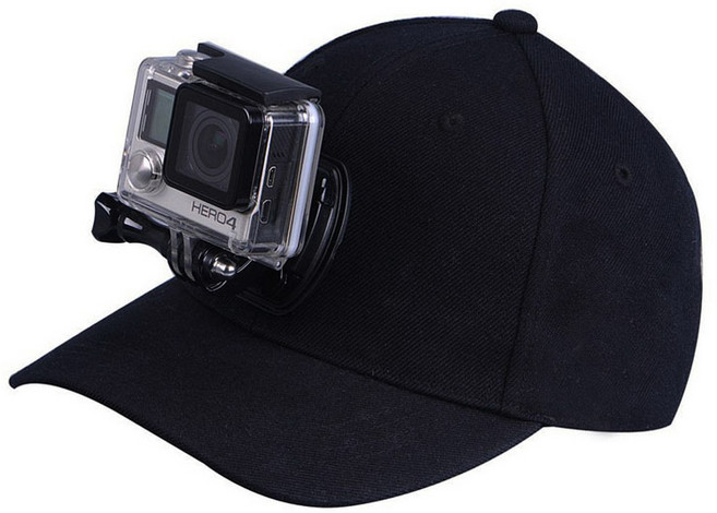 Zoom-AI 고프로 액션캠 호환 액세서리 마운트 셀카봉 스트랩, 액션캠용 모자 캡 마운트 세트, 1개