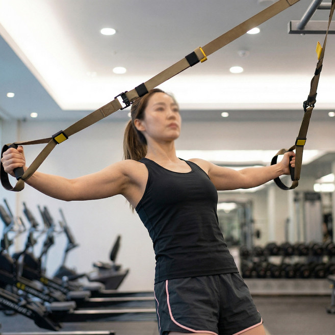 서스펜션 밴드 스트랩 홈트레이닝 근력 강화 MPT 전신저항 운동기구, 밀리터리그린, MPT고급형