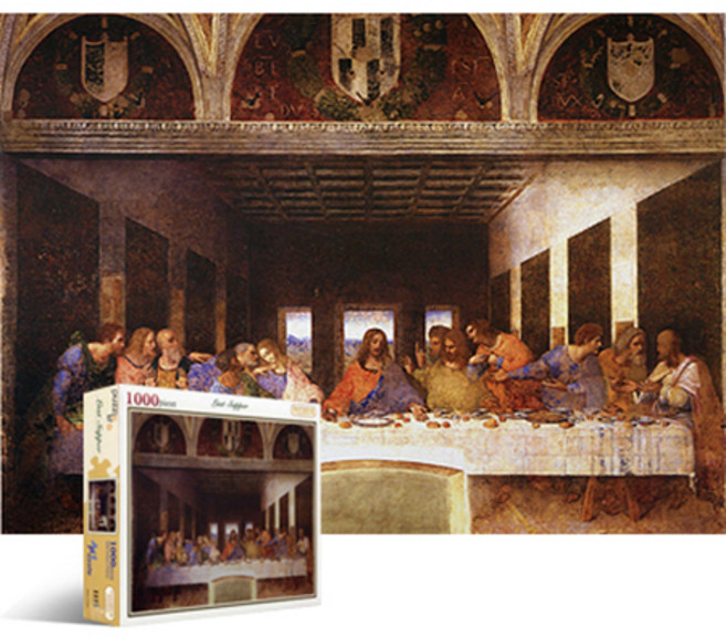 퍼즐라이프 레오나르도 다빈치 최후의 만찬 복원후 명화 1000피스 직소퍼즐액자 PL1115, 단품, 단품, 1개