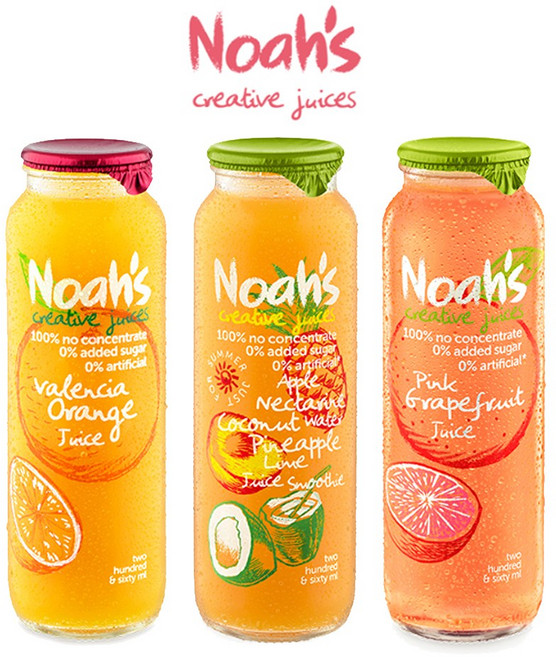 노아주스 3가지맛(발렌시아오렌지+핑크 자몽+애플 코코넛 파인애플) 260mlx12ea, 12개, 260ml