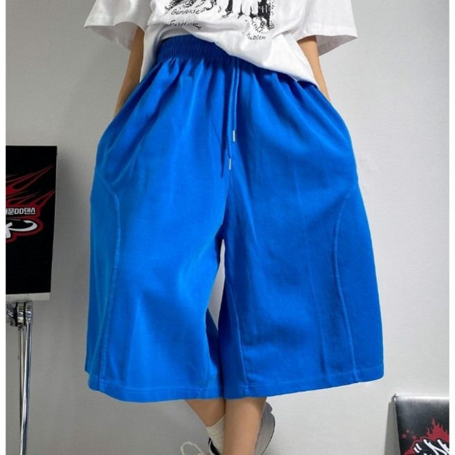 [자체제작] 디디댄스 피그먼트 버뮤다 반바지 댄서 방송댄스 무대의상 에어로빅복 걸스힙합