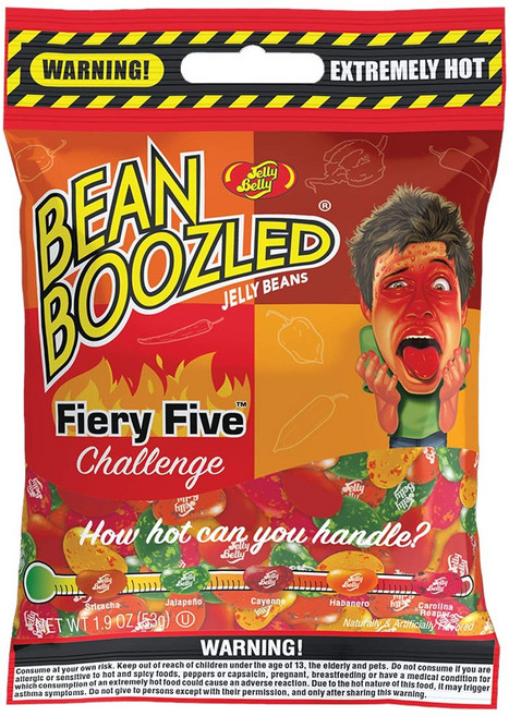 젤리 벨리 버터 팝콘 젤리빈 3.5온스 12개입 Jelly Belly BeanBoozled Fiery Five Bag - 1.9 oz - Genuine Official St, 1개, 53.86g