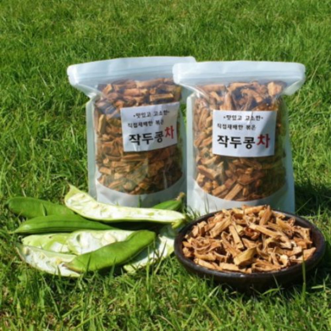 향토박이 작두콩 300g 볶은 작두콩차 콩깍지 도두콩 장흥 칼콩 농장, 2개, 작두콩300g
