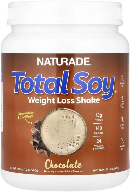 Naturade Total Soy® 체중 감량 셰이크 초콜릿 맛 540g(1.2lb), NaturadeTotalSoy체중감량셰이크초콜릿맛540, 540g, 1개 - 쿠팡