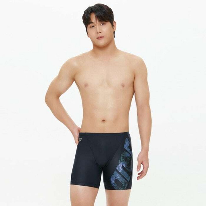 [백화점] 아레나 남성 실내수영복 다이나믹펄스 3부 (A5SM1MF05BLK) 보드숏 수영복 남자 비치반바지 워터파크 코디