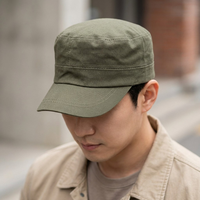 코튼 베이직 데일리 군모