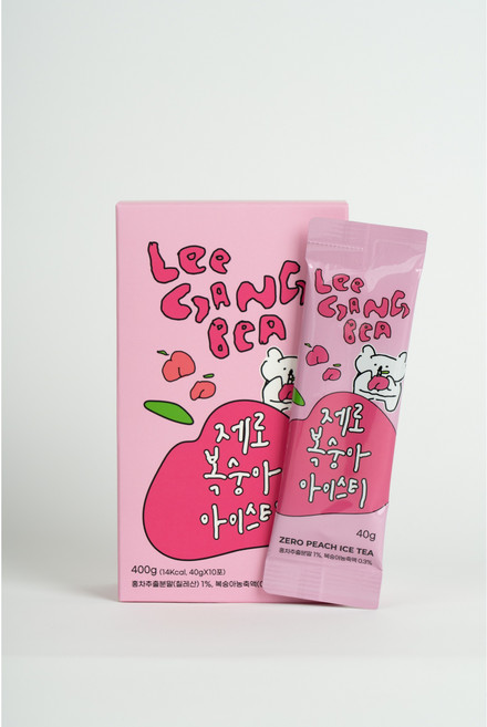 이강베 제로 슈가 복숭아 아이스티 스틱, 10개, 40ml