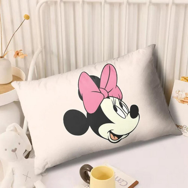 디즈니 미키 미니 인쇄 베개 커버 소파 쿠션 홈 룸 장식 침대 잠자는 케이스, B. 50x70cm, 4. 7, 1개