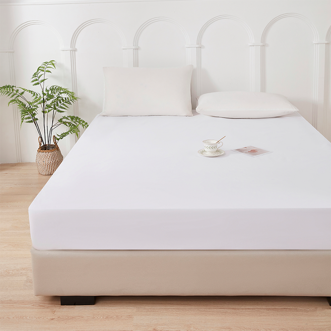 헤르티만 사계절 프리미엄 항균 방수 매트리스 커버, 화이트, 1개