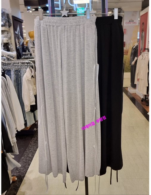 더데이걸 부평점 '25 NEW 보들 보들 찰랑 찰랑 편안하고 멋스러운 와이드핏 리본 포인트 아동 주니어 트레이닝 팬츠&*