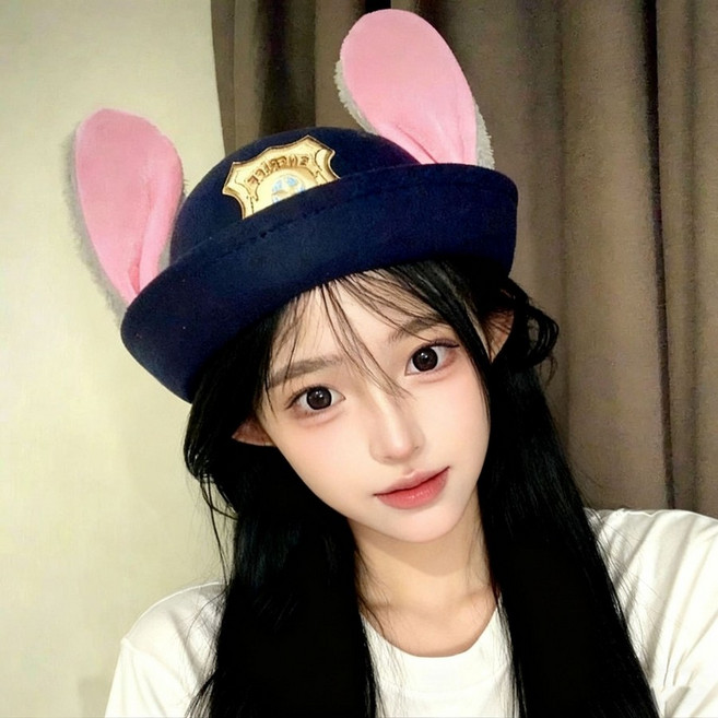 주토피아 주디 홉스 모자 머리띠 코스프레 모자