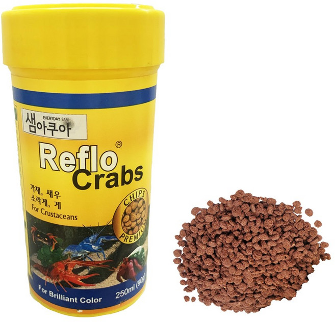 샘아쿠아 리플로 크랩스 가재 갑각류 사료, 1개, 250ml