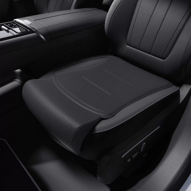 거와스 메모리폼 사계절용 차량용 방석, 1개, 블랙