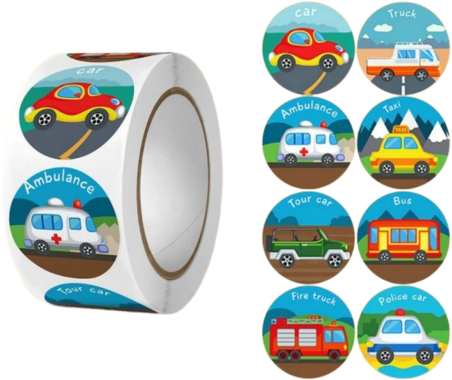 500매입 자동차 롤 스티커, 1세트, 혼합(S626) 500PCS