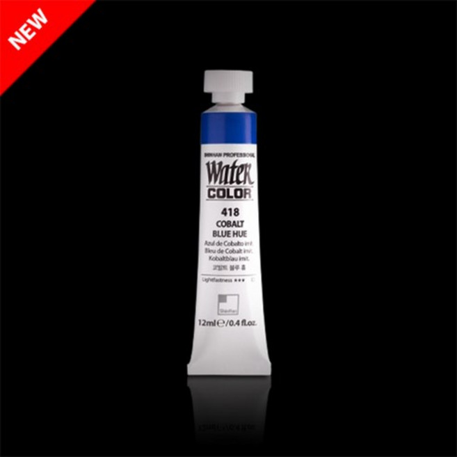 아주문구 신한전문가용수채물감낱색 단색 12ml, 6개, 405 Permanent yellow deep