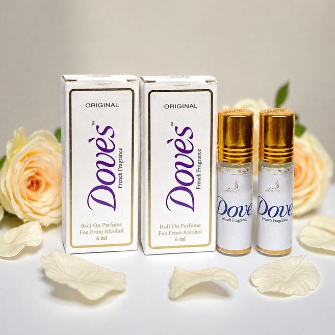 알마스 도브 '스 롤 온 퍼퓸 향수 6ml, 2개