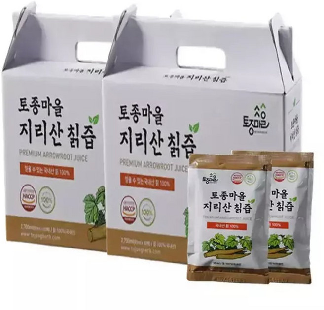 토종마을 지리산 야생 칡즙 국내산 생칡즙 액기스 2박스(60포), 2박스, 90ml