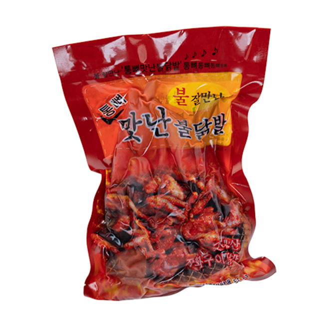 [에이엔제이푸드] 맛난 직화 매운 통뼈 닭발 400g, 3개