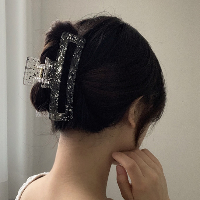 사각 특대 왕 빅 큰 올림머리 집게 헤어핀 삔